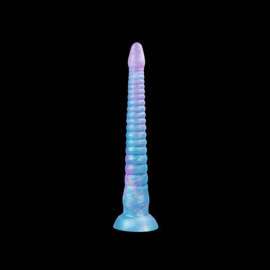 HUGE DILDO GLOW IN THE DARK SILICONE 21 INCH BLUE