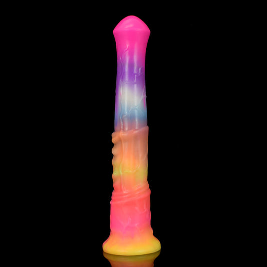 HORSE DILDOS ANAL GIANT GLOW IN THE DARK SILICONE 11 INCH