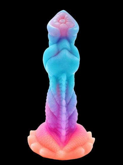 MONSTER DILDO KNOTTED 7 INCH GLOW IN THE DARK