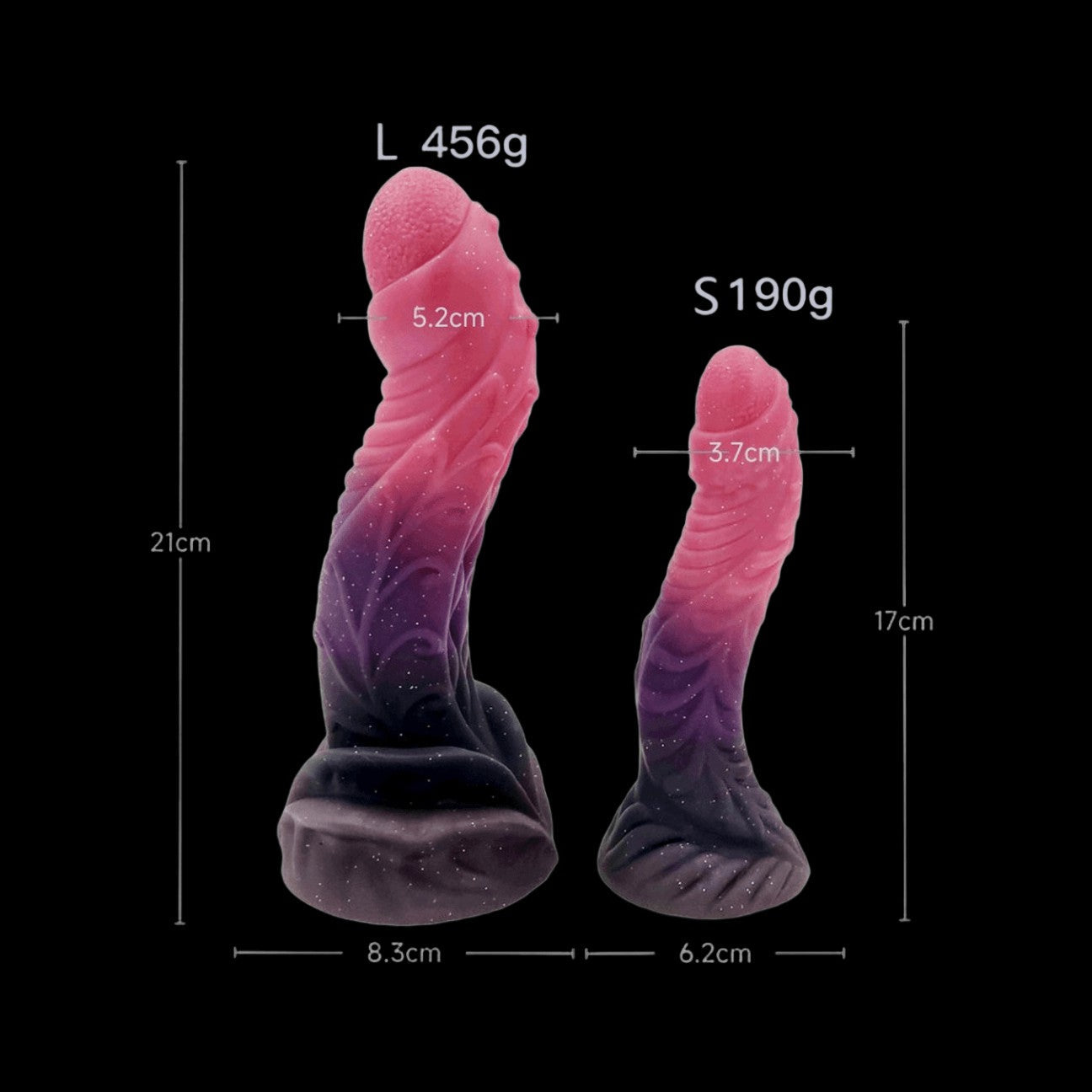 Gode ​​Monstre en Silicone Noué 8 pouces