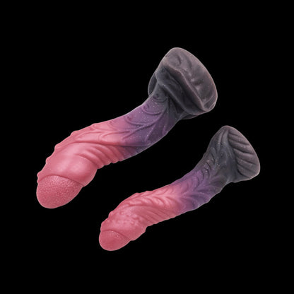 MONSTER DILDO KNOTTED SILICONE 8INCH