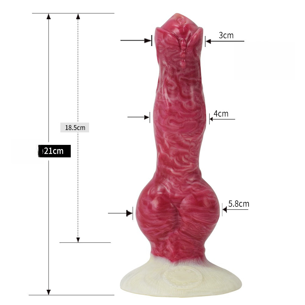 a pink animal dildo