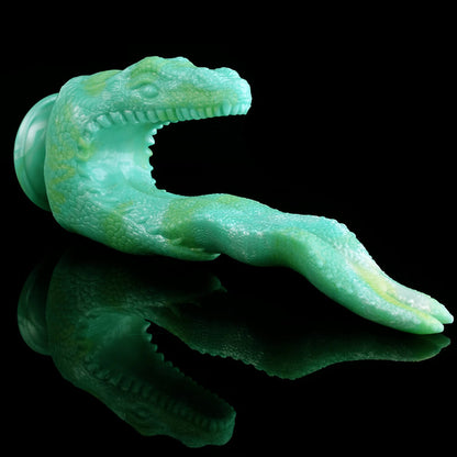 DILDO MONSTER À DOUBLE EXTRÉMITÉ EN SILICONE 9 POUCES VERT