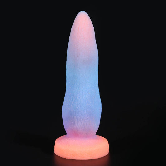 TENTACLE DILDO GLOW IN THE DARK SILICONE 9 INCH OCTOPUS