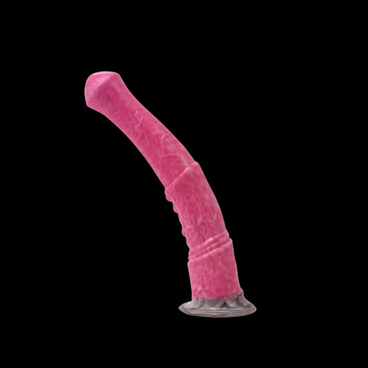 Gode ​​géant en silicone pour cheval de 11 pouces, rose