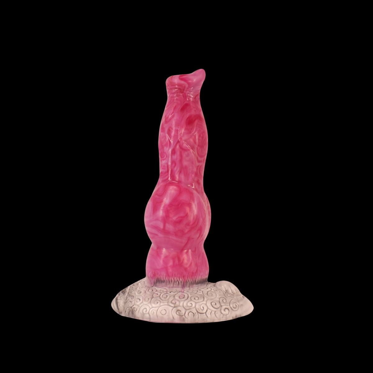 DILDO VIBRANT NOUÉ FANTASY SILICONE 8 POUCES ROSE