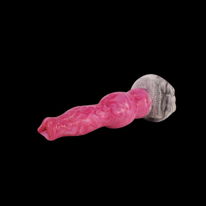 DILDO VIBRANT NOUÉ FANTASY SILICONE 8 POUCES ROSE