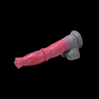 HORSE DILDO FANTASY VIBRANT SILICONE 9 POUCES ROSE