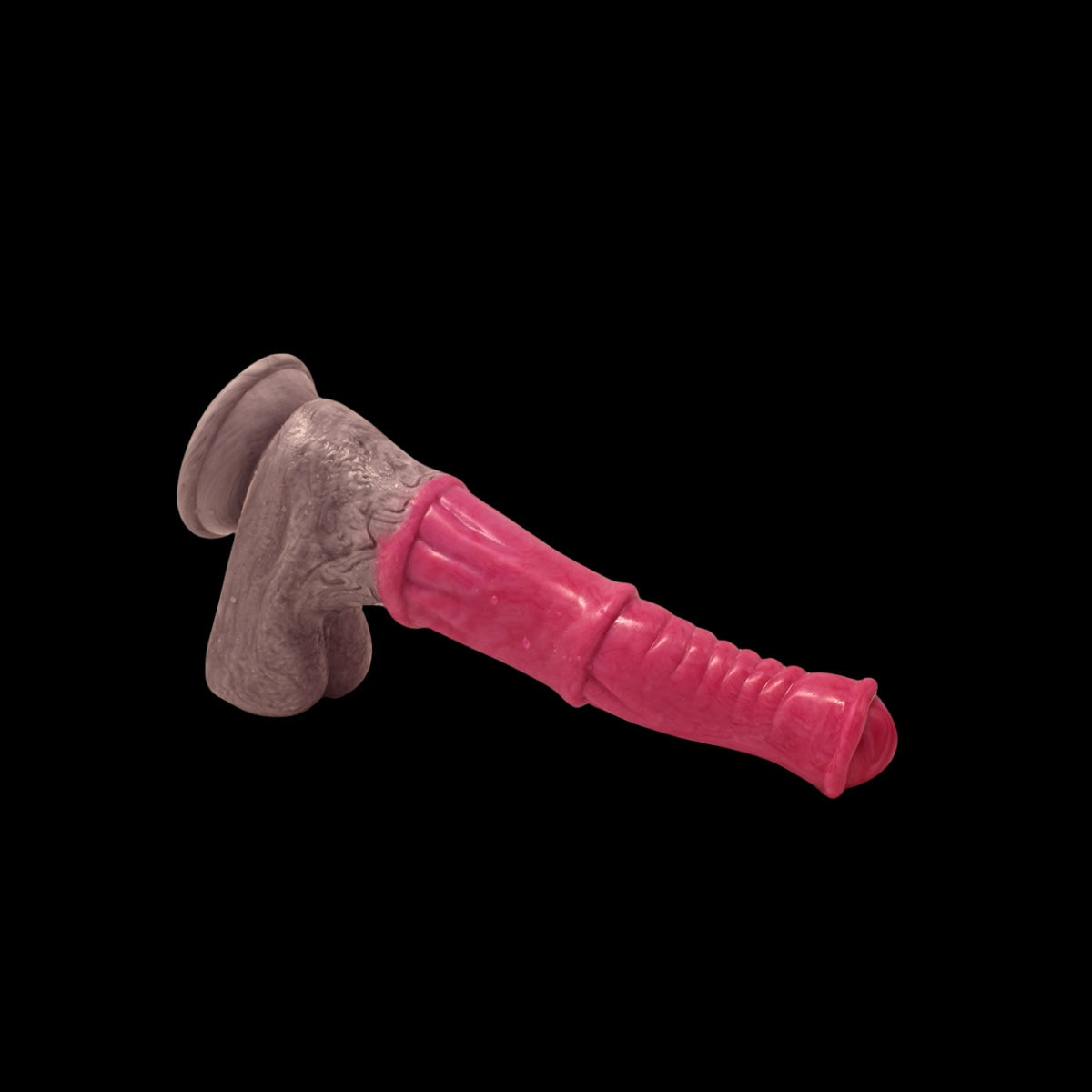 DILDO VIBRANT CHEVAL FANTASY SILICONE 9 POUCES ROSE