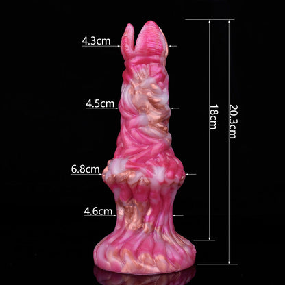 KONTTED DILDO FANTASY SILICONE 8 POUCES ROSE