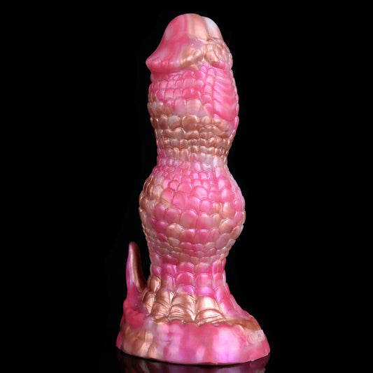 MONSTER DILDOS KNOTTED SILICONE 7 INCH PINK